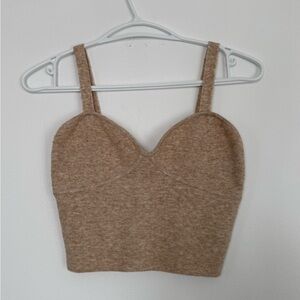 $68 Retail – Aritzia Wilfred Sicily Sweater Knit Bustier Tank Size Medium